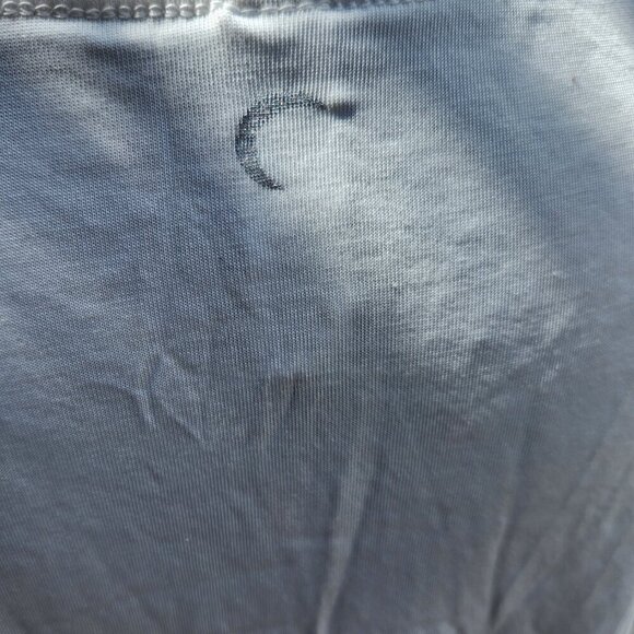 P275. ZYIA White Long-sleeved T-shirt with Hi/Low split hem |L - Picture 3 of 4